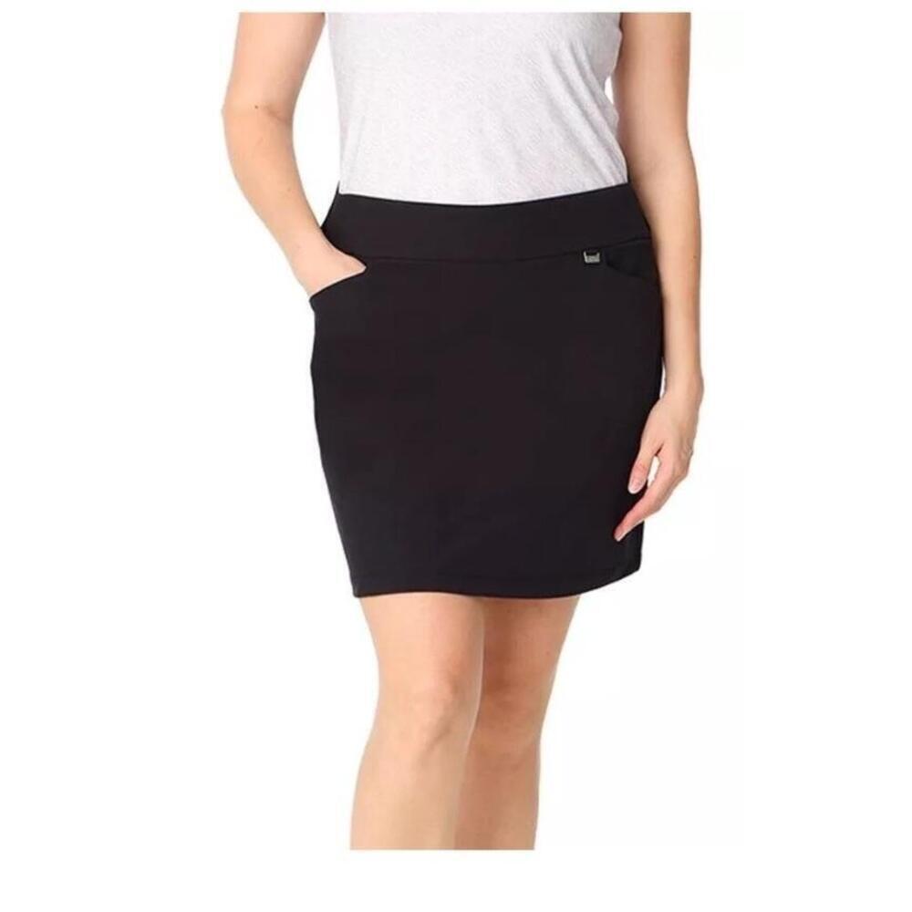 Greg Norman Women's Skorts Tennis Golf Skorts ,Black Large AJ9